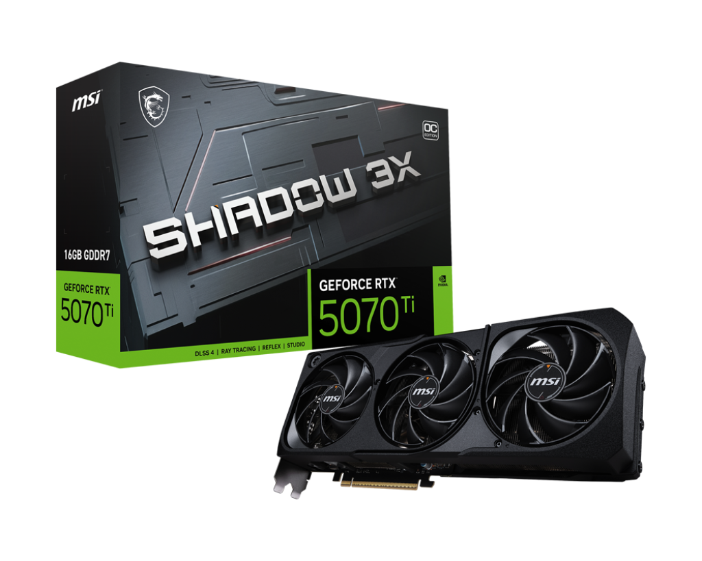 MSI GeForce RTX 5070 Ti 16G SHADOW 3X OC MSI GeForce RTX 5070 Ti 16G SHADOW 3X OC